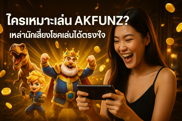 ใครเหมาะเล่น AKFUNZ? เหล่านักเสี่ยงโชคเล่นได้ตรงใจ