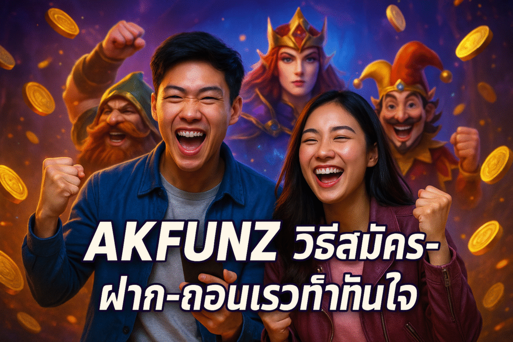 AKFUNZ วิธีสมัคร-ฝาก-ถอนเร็วทันใจ