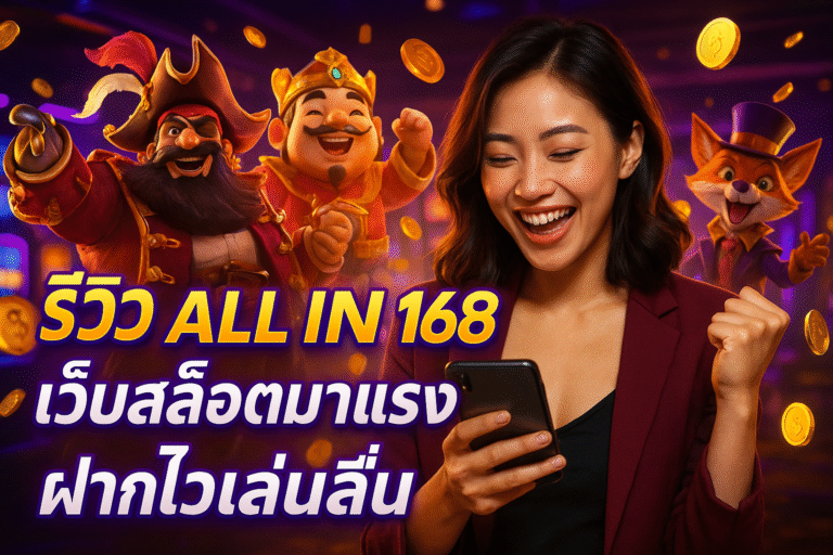 รีวิว ALL IN 168 เว็บสล็อตมาแรง ฝากไวเล่นลื่น