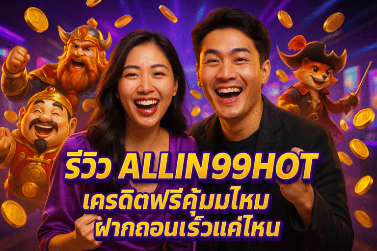 รีวิว ALLIN99HOT เครดิตฟรีคุ้มไหม ฝากถอนเร็วแค่ไหน